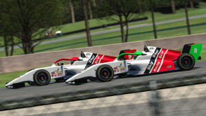 Skip Barber iRacing on track at VIR