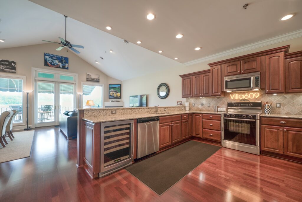 Interior of Villa, showing kitchen