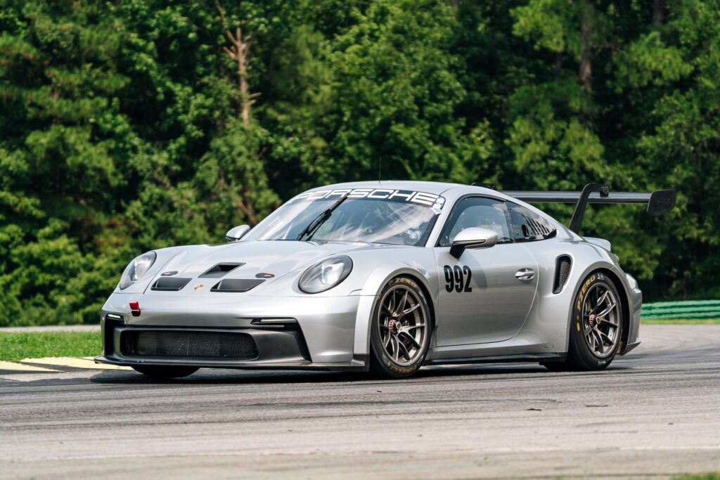 porsche on track