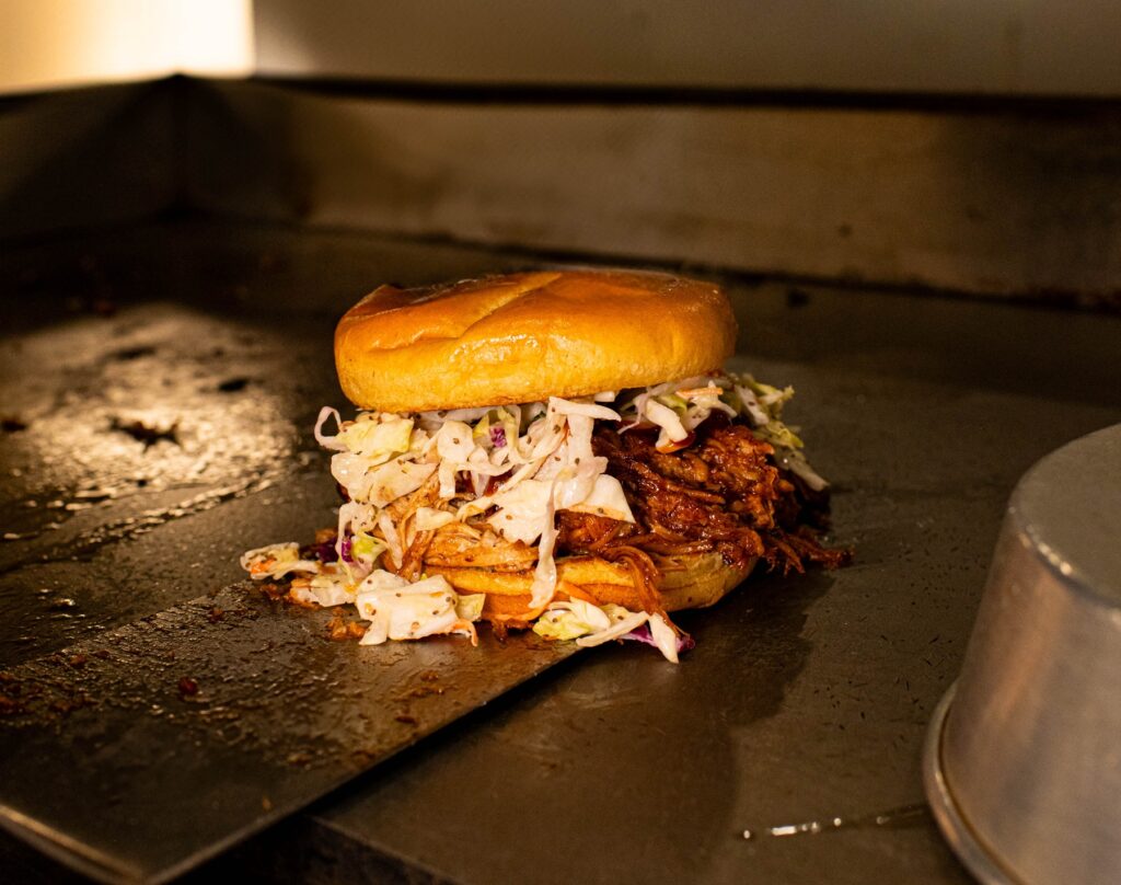 Barbecue sandwich at the Pagoda Grill