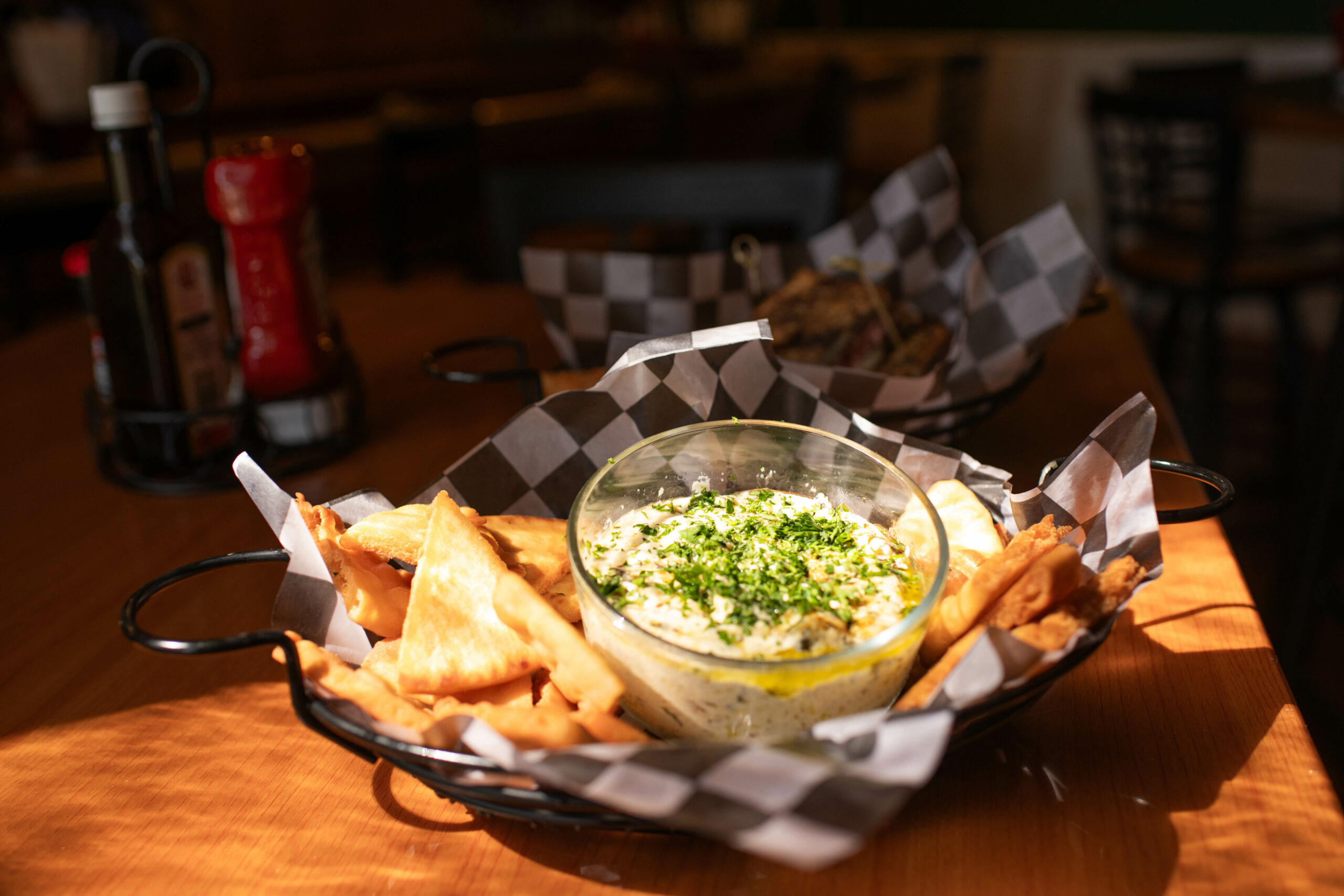 Oak Tree Tavern Spinach artichoke dip