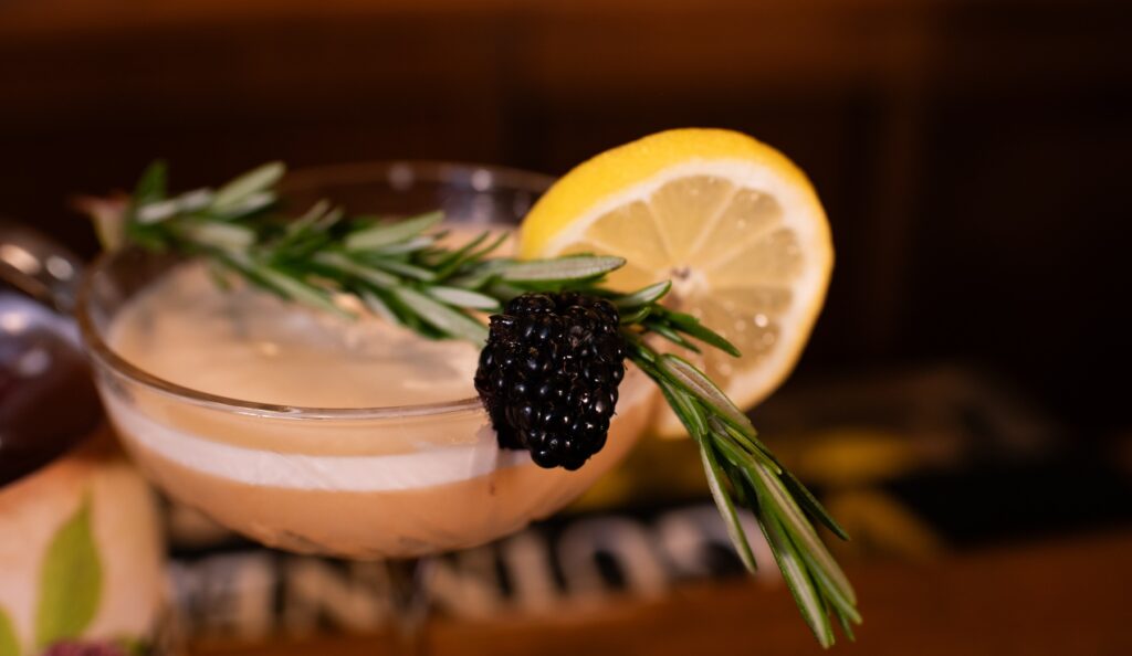 Tavern's Harvest Sour cocktail at the Oak Tree Tavern at VIR